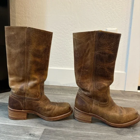 Frye Brown Leather Boots - Picture 4 of 9